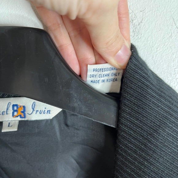 Michael Irvin Men's Walking Shirt Size L Black & Gold Check Button Up Woven Knit - Picture 11 of 11